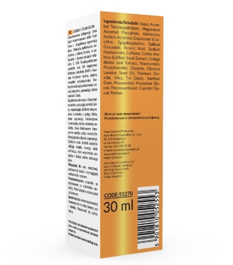 ADENO-C Flash Glow HOME TERAPIS Rozświetlające serum do twarzy z witaminą C i kwasem ferulowym / 30ml